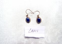 LAPIS EAR RINGS- Standard Pashmina & Handicrafts House