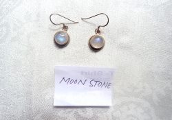MOON STONE EAR RINGS- Standard Pashmina & Handicrafts House